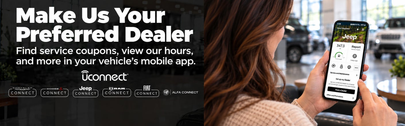 uconnect® make us your preferred dealer | Vande Hey Brantmeier Chrysler Dodge Jeep Ram in Chilton WI