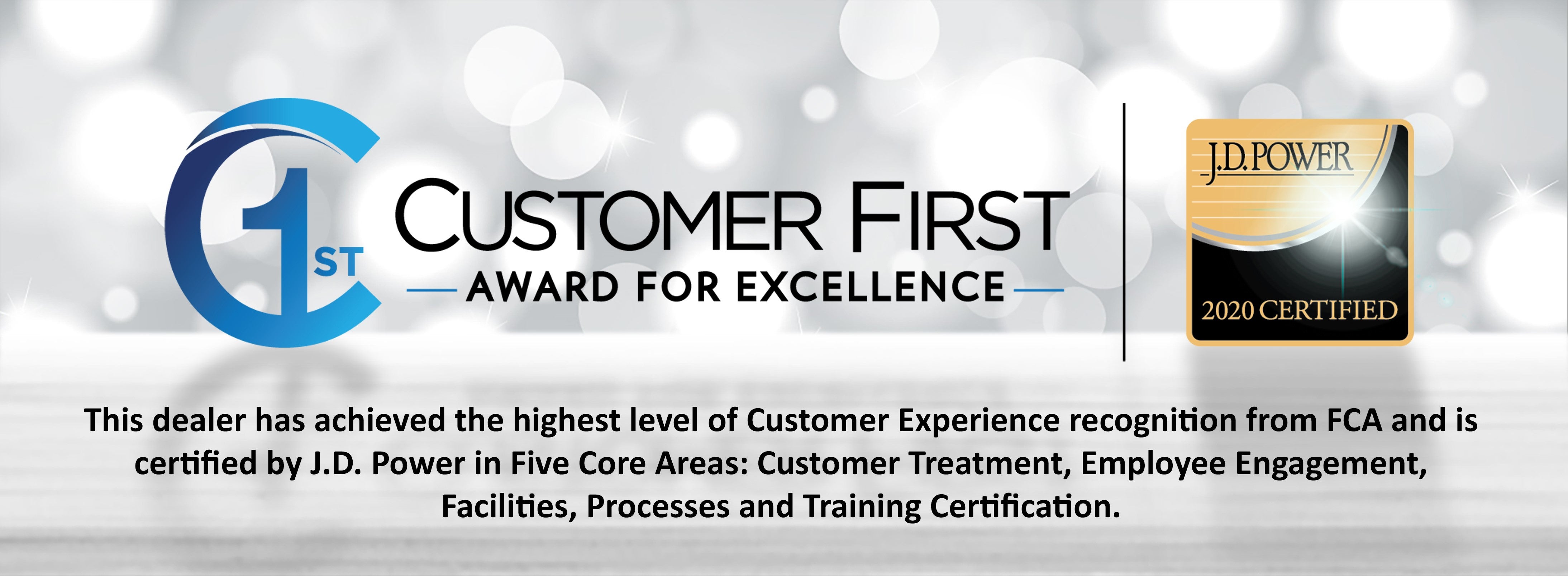 Customer First Award for Excellence for 2019 at Vande Hey Brantmeier Chrysler Dodge Jeep Ram in Chilton, WI